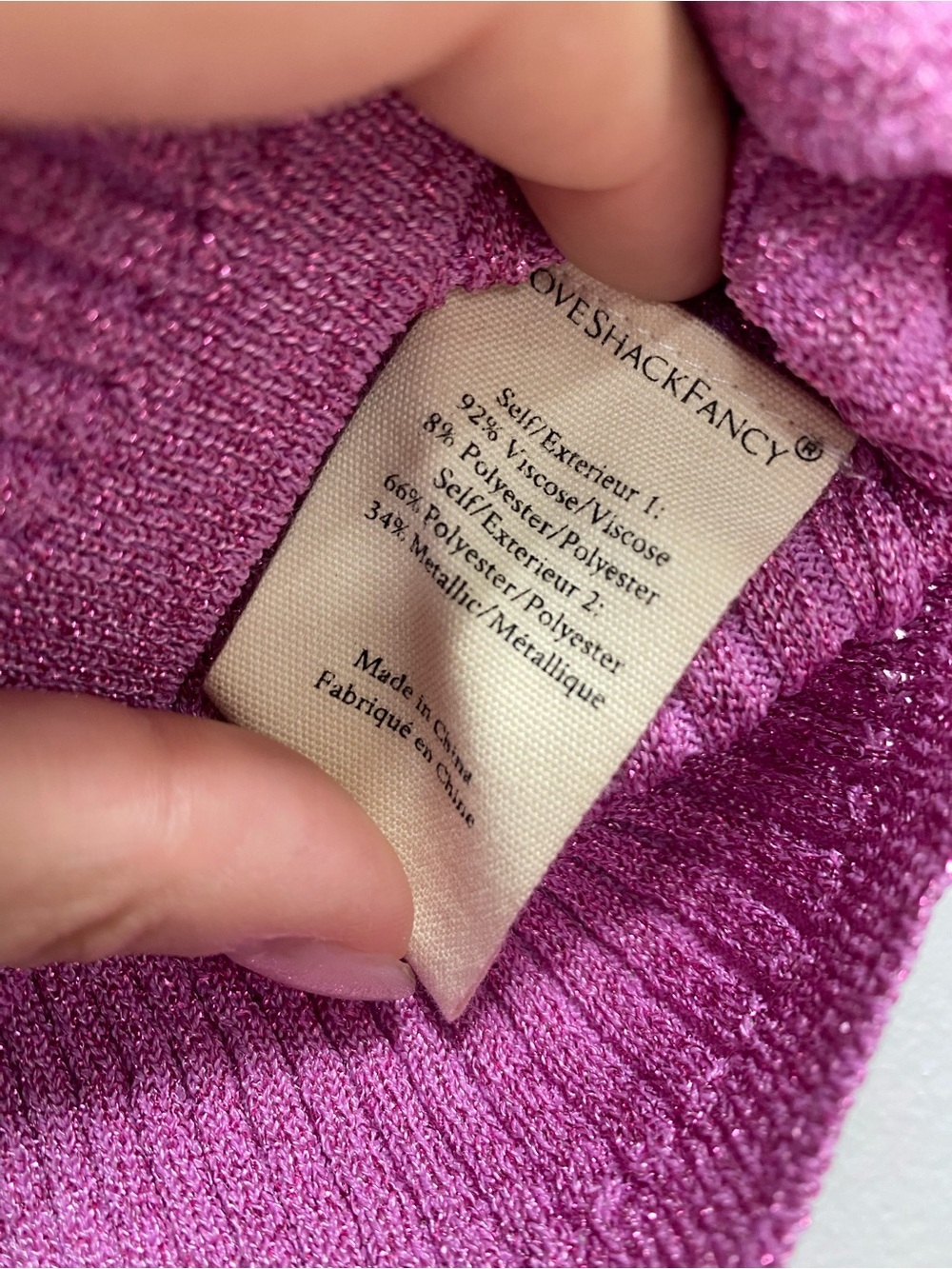 LoveShackFancy Pink Ribbed Heart-Button Cardigan - Picture 6 of 10